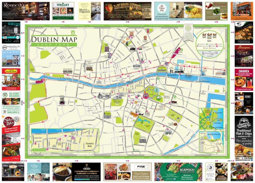 Dublin Good Food Map and Guide - Pretty Useful Map Co.